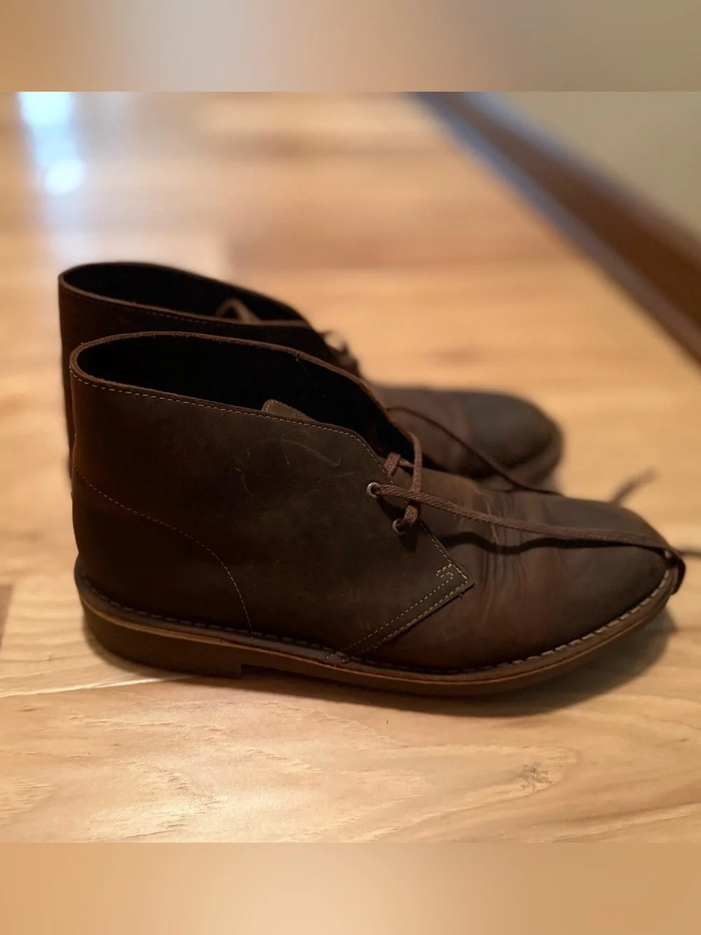 Clarks Men's Dark Brown Leather Chukka Boots